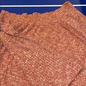 Off the shoulder orange/red sweater